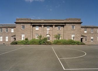 View of central block from S.