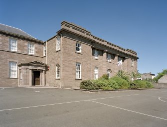 View of central block from SW.