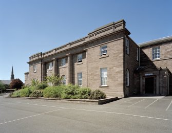 View of central block from SE.