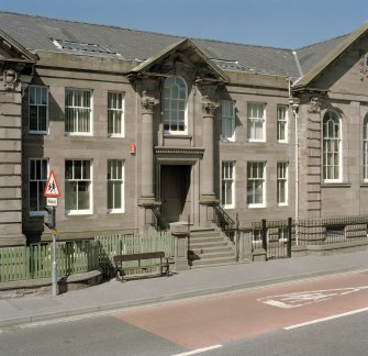 View of main entrance from S.