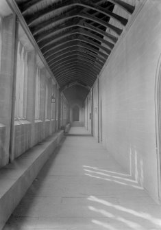 General view of cloister links round the quadrangle, Trinity College, Glenalmond.