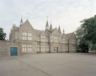 View of block to N of main building from SW