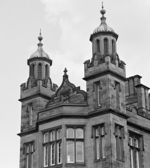 Detail of turrets at E end of main block