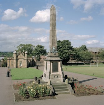 War memorial. View from S