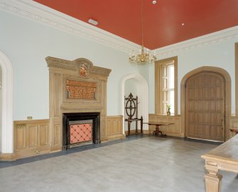 Interior, ground floor, main entrance hall, view from north west