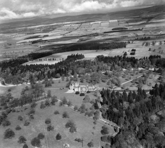 Glamis Castle.  Oblique aerial photograph taken facing north-west.