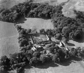 Kildalloig House.  Oblique aerial photograph taken facing west.