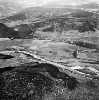 Craigs of Pannanich and Sgor Buidhe, Balmoral Estate.  Oblique aerial photograph taken facing north-west.