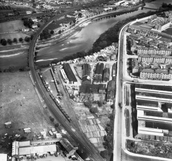 A and G Paterson Ltd. Craiginches Saw Mills, Aberdeen.  Oblique aerial photograph taken facing north.