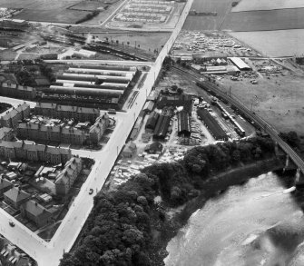 A and G Paterson Ltd. Craiginches Saw Mills, Aberdeen.  Oblique aerial photograph taken facing south.