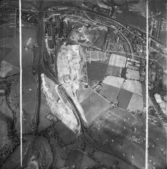 Clydesdale, general view, showing Stewarts and Lloyds Ltd. Clydesdale Steel and Tube Works, Clydesdale Street and Cobbleton Road.  Oblique aerial photograph taken facing north.  This image has been produced from a crop marked negative.