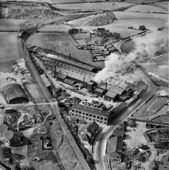 Stewarts and Lloyds Ltd. Works, Waverley Street, Coatbridge.  Oblique aerial photograph taken facing north.