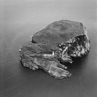 Bass Rock, North Berwick.  Oblique aerial photograph taken facing north. 