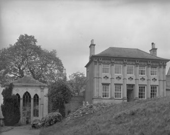 View of Garden Houses (including smaller garden house swept away during the floods
of 1948)