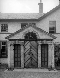 Elibank House, doorway from Ballencrief. 