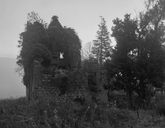 General view of ruined building.