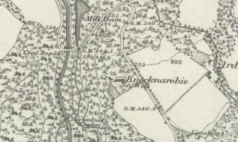 Extract from the 1st Edition of the OS 6-inch map (Inverness-shire Mainland 1876, Sheet XI).