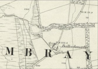 Farm/ mill features depicted on the 1st edition of the OS 6-inch map (Argyllshire, 1869, sheet ccxvi)