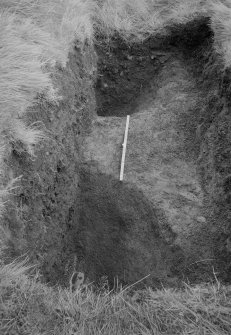 Woden Law, native fort and Roman investing works: excavation photograph.
I A Richmond: division in ditches (gang-work). Undated.
