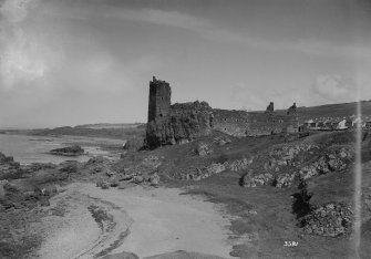 View of Dunure Castle from SW.
