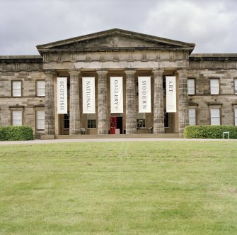 View of portico from east