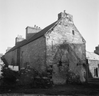 View from west, rear of building