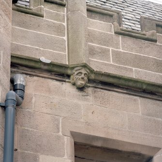 Detail of carved head form N.