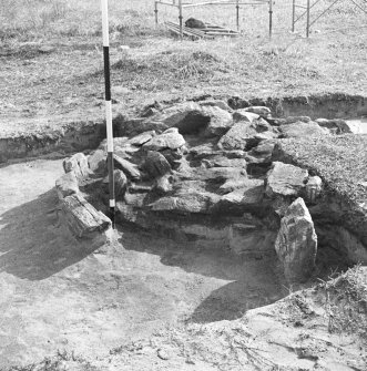 Excavation at Bruach Ban . View of platform.