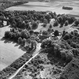 Innes House, Elgin.  Oblique aerial photograph taken facing south.
