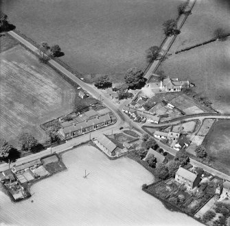 Springfield, general view, showing Old Blacksmith's Shop, Bensmoor Road.  Oblique aerial photograph taken facing north.