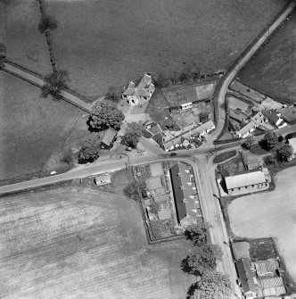 Springfield, general view, showing Old Blacksmith's Shop, Bensmoor Road.  Oblique aerial photograph taken facing north-east.