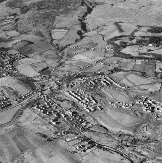 Faifley Housing Estate, under construction.  Oblique aerial photograph taken facing north-west.