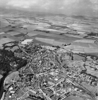 Brechin, general view.  Oblique aerial photograph taken facing north-west.