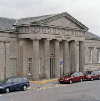 View of portico from west