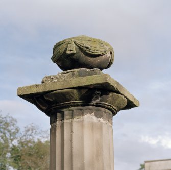 Detail of capital of gatepier.