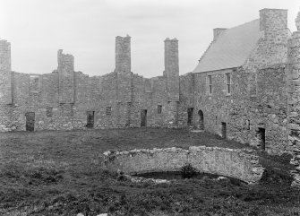 General view of North-West angle of close.