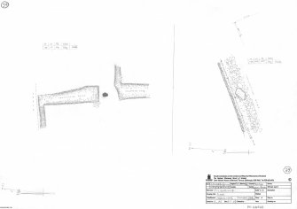 RCAHMS survey drawing: Plan, elevation and sections of Tilquhillie stone circle