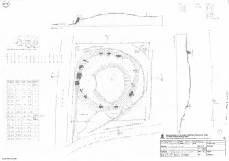 RCAHMS survey drawing: Plan, elevation and sections of Auchagallon stone circle