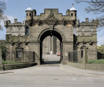 Entrance gateway. View from S