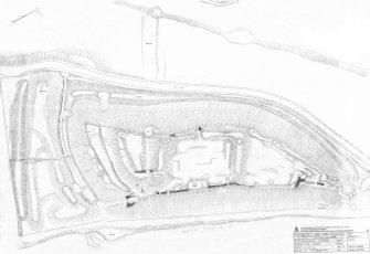 RCAHMS survey drawing: Plan of Roxburgh Castle