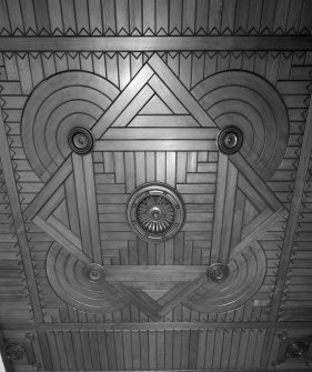 Interior, detail of library timber ceiling