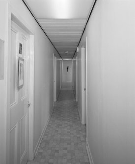 Interior, view of second floor corridor to Nun`s cells