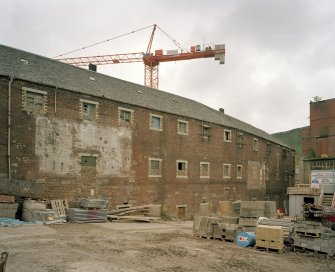 Edinburgh, 93 Holyrood Road, Holyrood Brewery
View from north west of south-west side of Tun Room range