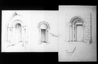 Drawings of doorways.