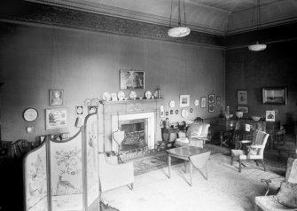 Murrayfield House, interior.
View of drawing room in East wing.