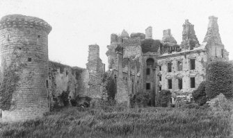 View of North angle of courtyard.