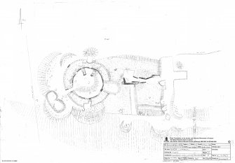 North Clettraval, Chambered cairn & aisled roundhouse, Ground plan.