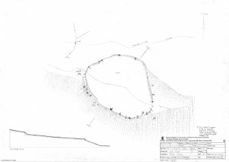 Ben Langass, Pobull Fhinn, Stone circle, site plan, 1:200