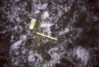 Underwater shot of the wreck site of the Kennemerland by the Archaeological Diving Unit (ADU).