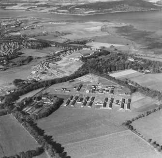 Raigmore Hospital, Perth Road, Inverness.  Oblique aerial photograph taken facing north-west.  This image has been produced from a print.